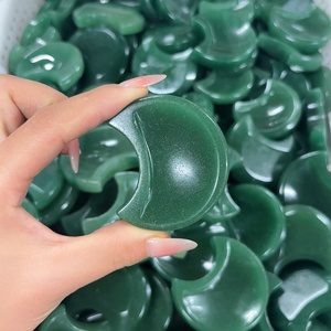 Cuenco de <span class=keywords><strong>luna</strong></span> de Aventurina <span class=keywords><strong>verde</strong></span> artesanal de cristal curativo al por mayor cristal natural pulido cuarzo para decoración del hogar - Product Image 2