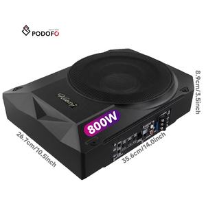 Podofo 1000W 10 pouces <span class=keywords><strong>Caisson</strong></span> de basses haute puissance avec câble audio <span class=keywords><strong>Caisson</strong></span> de basses 12V Modification audio de voiture <span class=keywords><strong>Caisson</strong></span> de basses de voiture Haut-parleur audio de voiture - Product Image 1