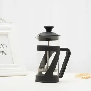 커피, 차, 거품 우유 프렌치 프레스를위한 도매 맞춤형 블랙 스테인레스 스틸