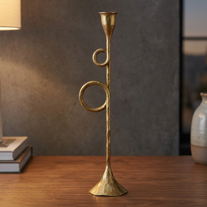 Candelabro Decorativo de Hierro Dorado Pulido de Lujo, Accesorio de Decoración Hecho a Mano para Mesa, Ideal para Eventos en el Hogar y Estilismo de Interiores - Product Image 2