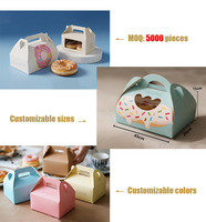 Vente en gros d'emballage en papier alimentaire pour chien de maïs et sandwich avec logo personnalisé boîte à gâteau snack en carton gaufré personnalisé