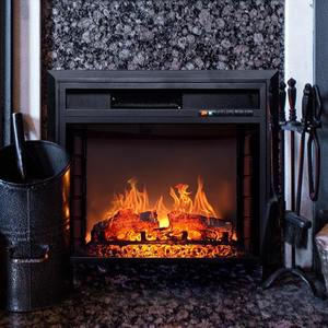 Meilleures ventes de cheminées électriques modernes avec télécommande intégrée Couleurs de lit en <span class=keywords><strong>bois</strong></span> flamme pour hôtels, villas et appartements - Product Image 2