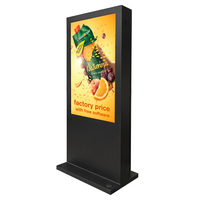 Affichage numérique publicitaire extérieur 43 55 pouces sur pied, écran LCD 4K haute luminosité, étanche IP 55/65