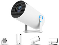 Proyector portátil 4K HD con fuente de entrada remota Android 11 y lámpara LED