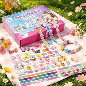 Charming Girls <b>DIY</b> Hair <b>Kit</b> Make Your Own Headbands Bow Clips Butterfly Gem Stickers Creative Toy Box Gift Present - Product Image 6