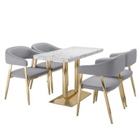 Ensembles de meubles de restaurant au design moderne pour café thé au lait Table à manger chaise banquette canapé ensemble école salon hôtel