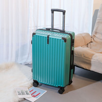 Valise à roulettes en polycarbonate rose mignonne personnalisée 20 24 28 pouces Vente en gros Valise à roulettes 22 26 pouces Bagages