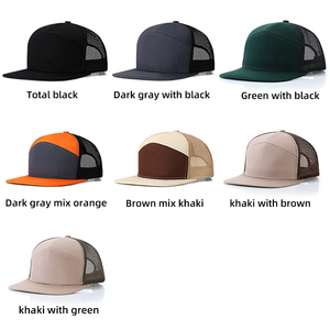 Chất Lượng Cao 7 Bảng Điều Chỉnh Phẳng Brim Nets Cap Richardson 112 Trucker Mũ Việt Nam Với Thêu Logo - Product Image 2