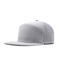 Polyester Sport Plain Waterproof Custom Golf Hole Structure Hats Snapback Hat Flat Brim Perforated Baseball Cap