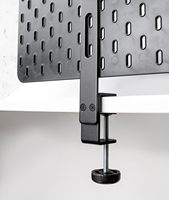 Bureau à pince en métal Pegboard organisateur accessoires de bureau debout Table de jeu de bureau panneau de confidentialité organisateur bureau de travail stockage