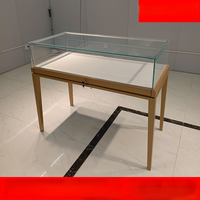 Vitrine de présentation de bijoux de luxe en verre transparent de haute qualité pour salle d'exposition de musée personnalisée