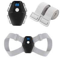 Correcteur de posture intelligent pour femmes hommes enfants, rappel de posture électronique avec vibration du capteur, attelle du haut du dos réglable