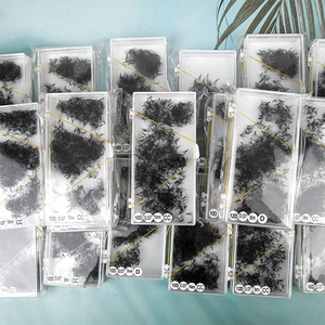 3d-20d Trọng lượng nhẹ lỏng mềm promade khối lượng người hâm mộ lỏng lẻo thân dài handmade PREMADE Lash mở rộng lỏng người hâm mộ - Product Image 5