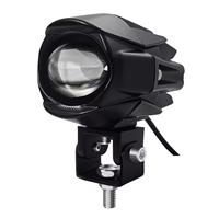 Phare antibrouillard avant pour moto à 1 lentille HY-2411, étanche IP65, LED bicolore blanc/jaune, phare auxiliaire