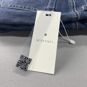 Sang Trọng PVC Đu Giá May Mặc Thẻ Giấy Tùy Chỉnh In Thiết Kế Treo <span class=keywords><strong>Tag</strong></span> Đặc Biệt Các Tông Quần Áo Hangtag Cho Quần Áo Logo Riêng - Product Image 4