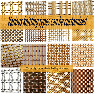 Tùy chỉnh cao cấp đồng cổ kim loại dệt lưới được sử dụng cho các tấm lưới kim loại để xây dựng màn hình tường rèm và phân vùng - Product Image 6