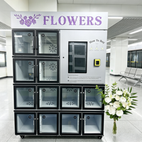 Unité de distribution florale de qualité commerciale, anti-corrosion, avec connectivité sans fil et réapprovisionnement automatique