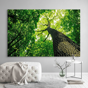 Green Tree Landscape Printed Canvas Wall Art: Boho Decor,<b>WRAPPED</b> CANVAS - Product Image 3
