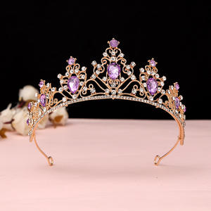 Diadema de Moda Simple para Fiesta de Cumpleaños de Princesa, Accesorios para Vestido de <span class=keywords><strong>Novia</strong></span>, Tiara - Product Image 4