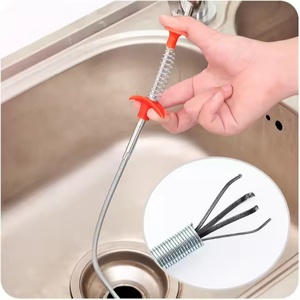 Nettoyeur de drain multifonctionnel <span class=keywords><strong>tuyau</strong></span> à quatre griffes déboucher évier baignoire égout déboucher outil ménager - Product Image 3
