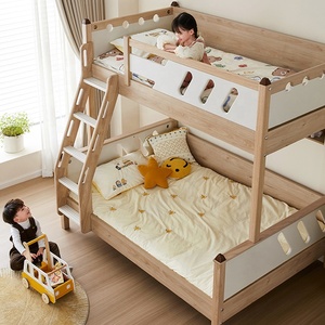 121385 <strong>Bed</strong> Room Furniture Kids <strong>Triple</strong> <strong>Bunk</strong> Double <strong>Bed</strong> for Kids - Product Image 1