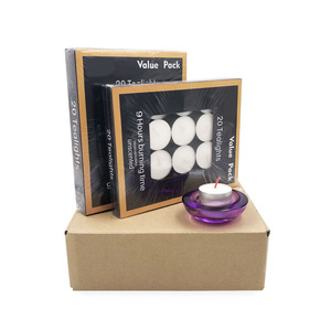 Set di vendita calda candela tealight bianca e mini candela profumata a colori - Product Image 1