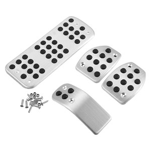 Couvre-pédales de voiture 3 pièces en alliage d'aluminium, protecteur de pédale d'accélérateur, de frein et d'embrayage pour Peugeot 207 301 307 208 2008 308 408cc - Product Image 5