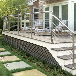 Barandilla de Alta Calidad, Pasamanos de Acero Inoxidable 316, Sistema de Barandilla Metálica para Escaleras Exteriores - Product Image 4