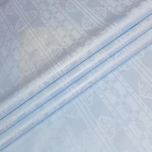 Vente en gros Dernier Style Africain Coton Jacquard Brocart Tissu Doux Mauritanie <span class=keywords><strong>Blanc</strong></span> <span class=keywords><strong>Bazin</strong></span> Riche Pour <span class=keywords><strong>Mariage</strong></span> - Product Image 3