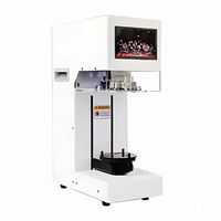 Vente chaude boîtes commerciales sertisseuse mise en conserve Machine boisson PET pot bouteille café bière bulle thé manuel rotatif peut machine à sceller
