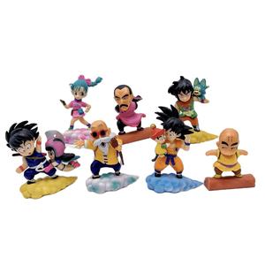 Set de 7 Figuras de Anime de Dragon Ball de 8~10 cm: Son Goku, Maestro Roshi, Yamcha, <span class=keywords><strong>Kuririn</strong></span>, Bulma - Product Image 1