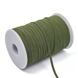 Großhandel Umweltfreundliches Farbiges Polyester-Gummi 3mm Flaches Geflochtenes Elastikband für Bademode Oeko-tex - Product Image 2