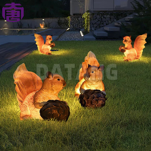 Cute Squirrel LED Motif Light with Fiberglass Resin Structure for Outdoor Garden and Landscape Decoration - Product Image 6