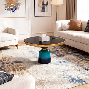 Mesa de Centro Moderna y Minimalista para Sala de Estar, Mesa de Centro Pequeña de Vidrio para el Hogar, Mesa de Centro para Sala de Estar - Product Image 2