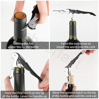 Tire-bouchon à vin personnalisé 70G Ouvre-bouteille à vin et 90G Clé à vin Ouvre-serveur Tire-bouchon Cadeau de mariage