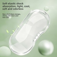 Repose-poignets transparent en silicone pour clavier et souris, idéal pour le bureau et la vente en gros