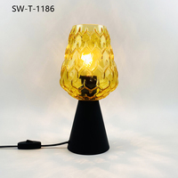 Lampe de bureau décorative en verre moderne nordique, lampe de nuit LED, lampe de chevet pour bébé et enfants