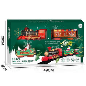 Juego de <span class=keywords><strong>Tren</strong></span> de Juguete con Rieles, Funciona con Pilas, con Sonidos, Canción Navideña y Luz - Product Image 5