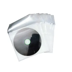 Plastik CD kollu kapak cep zarfı PP OPP DVD kollu damga paketi