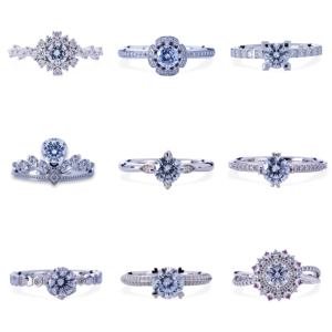 Bague de fiançailles en diamant cultivé en laboratoire VVS certifiée IGI pavé de taille poire personnalisé en or 18 carats cadeau d'anniversaire de mariage de luxe - Product Image 4