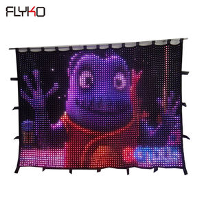 <span class=keywords><strong>Precio</strong></span> de fábrica LED Vision Cortina para Bar Evento Night Club Video Star Cortina Equipo de escenario Telón de fondo Tela Iglesia Fiesta Reunión - Product Image 3