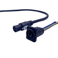 FCONNR nueva versión PowerCon negro enchufe macho más pequeño Cable de Moldeo Personalizado