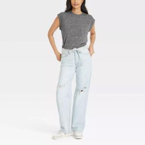 Camiseta de Manga Corta Lisa Personalizada para Mujer, Nueva Llegada - Product Image 3