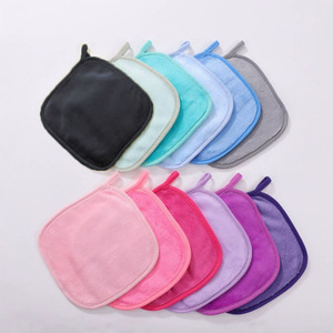 Chiffon <span class=keywords><strong>de</strong></span> maquillage en microfibre pour femmes 100% Tissus en microfibre Serviette <span class=keywords><strong>de</strong></span> toilette Coral Fleece Microfiber Makeup Remover Towel - Product Image 1