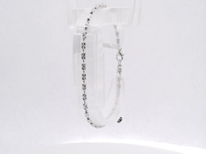 Longjia Gloss Long Pt950 Bracelet à maillons minimalistes brillants et réfléchissants, unisexe, platine doux, 4,27g, pour invité de mariage, cadeau bijou - Product Image 6
