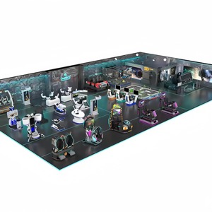 Thiết kế khu vực VR chuyên nghiệp trong nhà và ngoài trời, hệ thống mô phỏng thực tế ảo cho công viên giải trí & rạp chiếu phim, chất liệu PC - Product Image 1