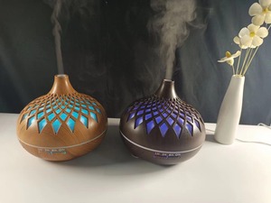 HonSun 2025 Humidificador de aire comercial 500ml Difusor ultrasónico Lámpara de grano de madera Terapia Innovadora Nuevos hoteles eléctricos - Product Image 6