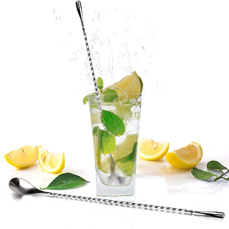 Cocktail Bar Stir Spiral Pattern Drink