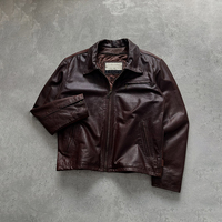 Blouson Bomber en Cuir PU Véritable Brodé Personnalisé pour Homme – Style Streetwear Vintage avec Fermeture Éclair et Coupe Courte – Veste en Cuir de Course pour Homme