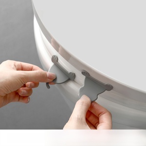 Dispositivo para levantar el asiento del inodoro sin ensuciar las manos, manija creativa para inodoro, levantador de tapa adhesivo con diseño de dibujos animados - Product Image 3